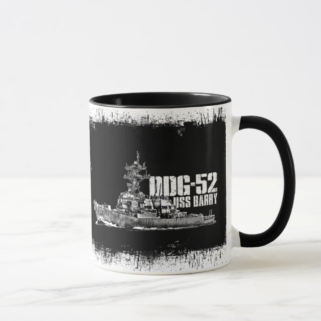DDG-52 Barry 11 oz Ringer Mug (Right)