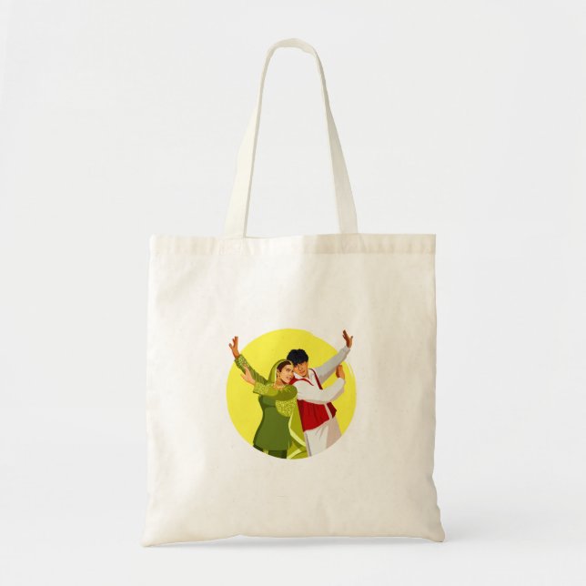 DDLJ Bollywood Tote Bag (Front)
