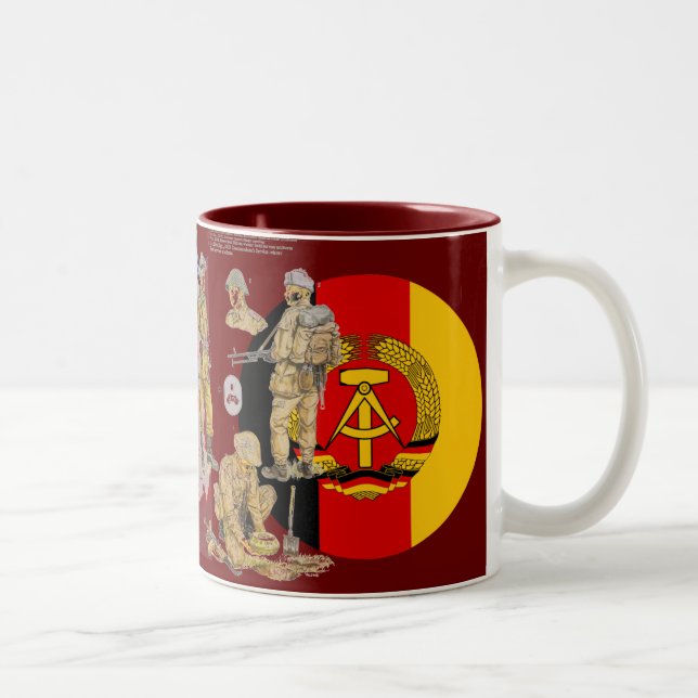 DDR East german Border Guard Two-Tone Coffee Mug (Right)