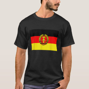 DDR East Germany old Emblem symbol Flag Retro T Sh T-Shirt