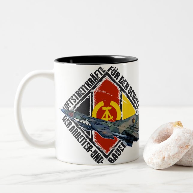 DDR MIG 23 Two-Tone COFFEE MUG (With Donut)