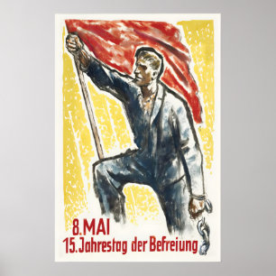 DDR Propaganda Poster May 8th Liberation Day