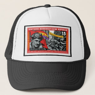 DDR stamp commemorating Hans Beimler Trucker Hat