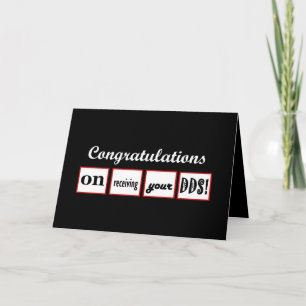 DDS Degree - CUSTOM NAME Congratulations - Card