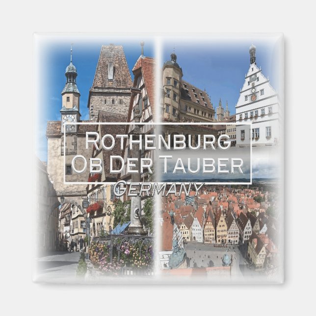 DE0110 Europe, Rothenburg Ob Der Tauber, Fridge Magnet (Front)