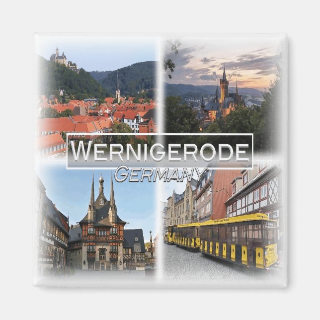 DE0129 Europe,Germany, Saxony, Wernigerode, Fridge Magnet (Front)