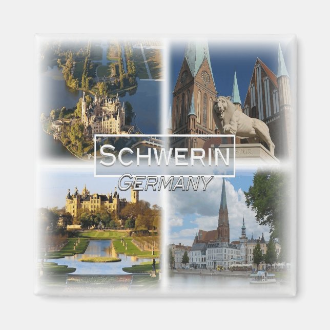 DE0130 Europe, Germany, Schwerin, Fridge Magnet (Front)