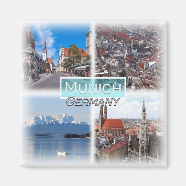 DE0142 Europe, Germany, Munich, Fridge Magnet (Front)
