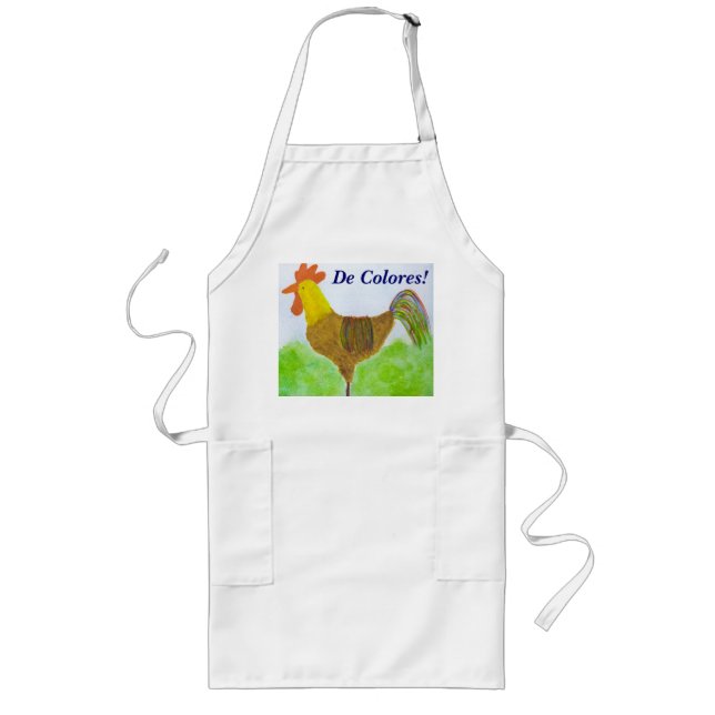 De Colores! Rooster Apron (Front)