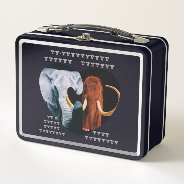 De-Extinction Wooly Mammoth  Metal Lunch Box (Front)