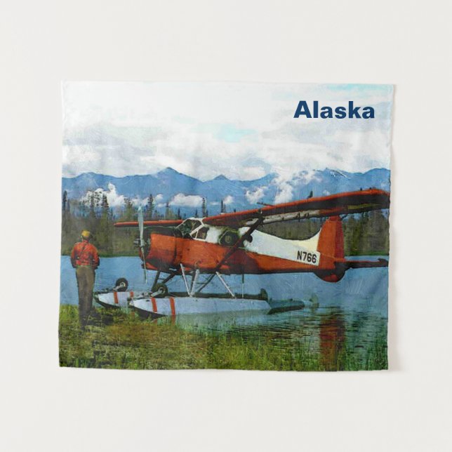 De Havilland Beaver Floatplane - Alaska Tapestry (Front (Horizontal))
