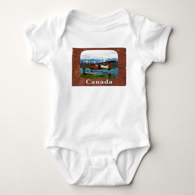 De Havilland Beaver Floatplane Baby Bodysuit (Front)
