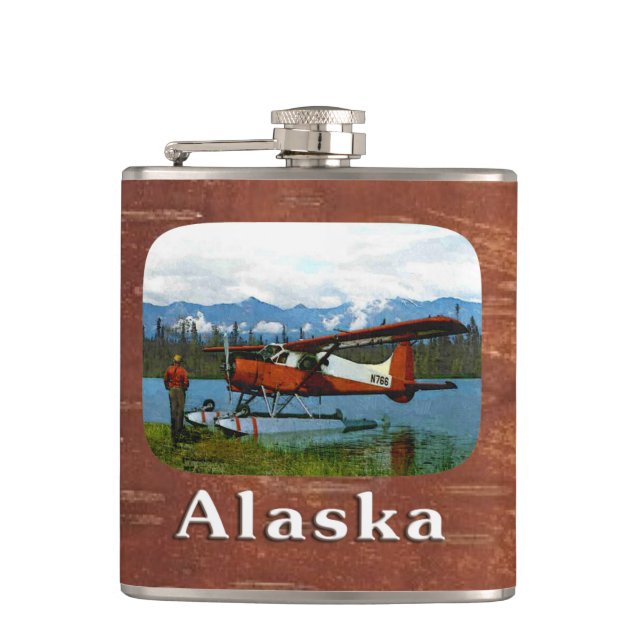 De Havilland Beaver Floatplane Hip Flask (Front)
