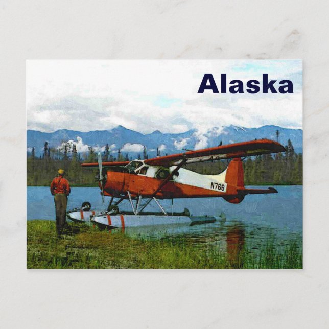 De Havilland Beaver Floatplane Postcard (Front)