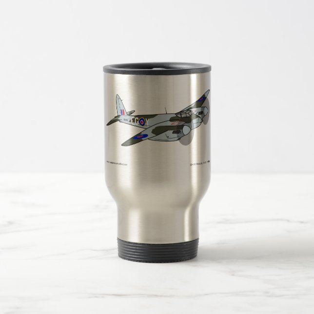de Havilland Mosquito (1941) Travel Mug (Center)