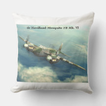 de Havilland Mosquito FB Mk. VI Throw Pillow