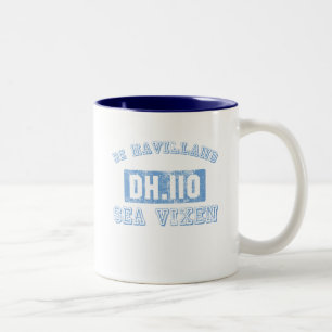 de Havilland Sea Vixen - BLUE Two-Tone Coffee Mug