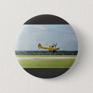 De Havilland Tiger Moth 6 Cm Round Badge