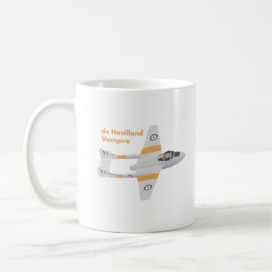 de Havilland Vampire British WW2 Aeroplane Coffee Mug