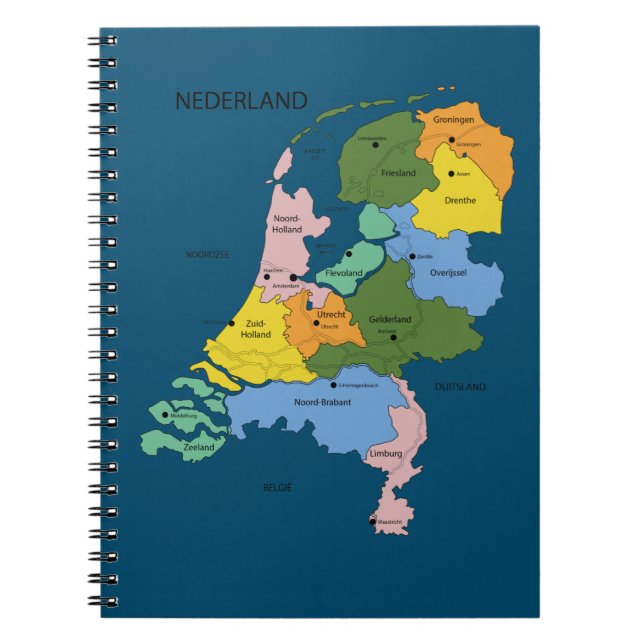 De kaart van Nederland Notebook (Front)