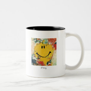 de kooning happy face mug