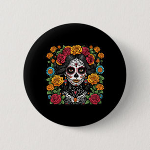 De Los Muertos La Catrina Day Of The Government 6 Cm Round Badge