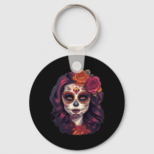 De Los Muertos La Catrina Day Of The Government Key Ring