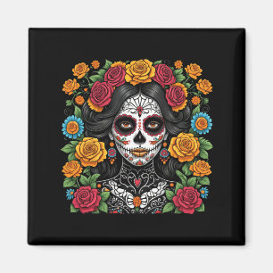 De Los Muertos La Catrina Day Of The Government Magnet