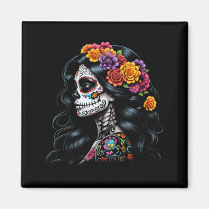 De Los Muertos La Catrina Day Of The Government Magnet