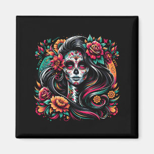 De Los Muertos La Catrina Day Of The Government Magnet