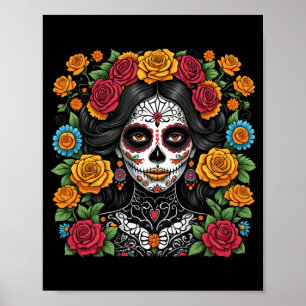 De Los Muertos La Catrina Day Of The Government Poster