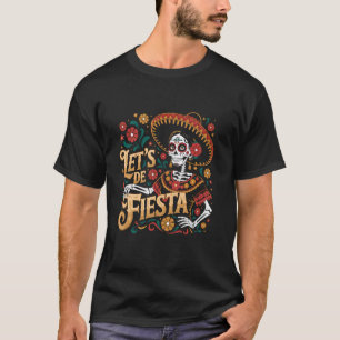 De Los Muertos La Catrina Sugar Skull Cinco De May T-Shirt