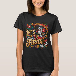 De los muertos la catrina sugar skull cinco de may T-Shirt