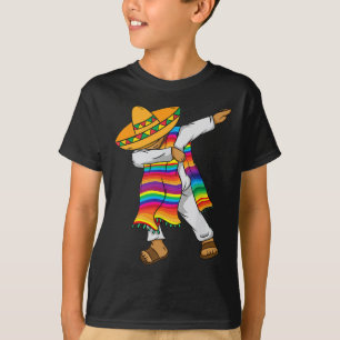 De Mayo Dabbing Mexican Poncho Kids Toddler Boy Me T-Shirt