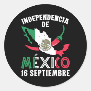 De Mexico 16 Septiembre Mexican Independence 1 Classic Round Sticker