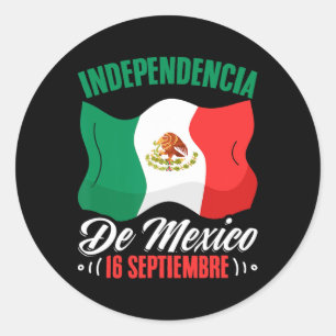 De Mexico 16 Septiembre Mexican Independence  Classic Round Sticker