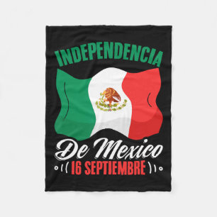 De Mexico 16 Septiembre Mexican Independence  Fleece Blanket