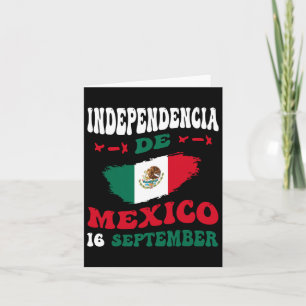 De Mexico Flag Pride Mexican Independence Day Card