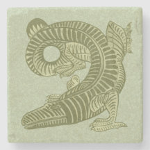 De Morgan's Alligator Marble Stone Coaster