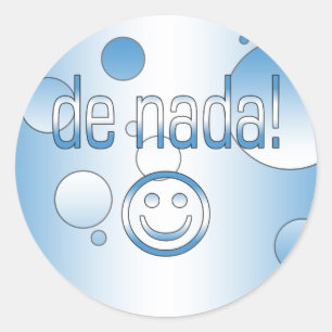 De Nada! Guatemala Flag Colours Pop Art Classic Round Sticker