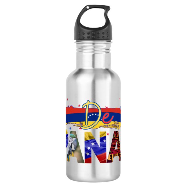 De Pana Venezuela Slang Venezuelan Culture Lovers 532 Ml Water Bottle (Front)