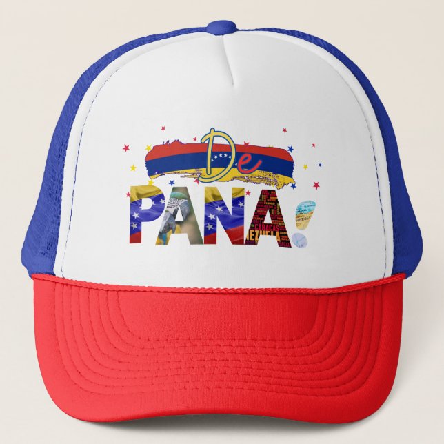 De Pana Venezuela Slang Venezuelan Culture Lovers Trucker Hat (Front)