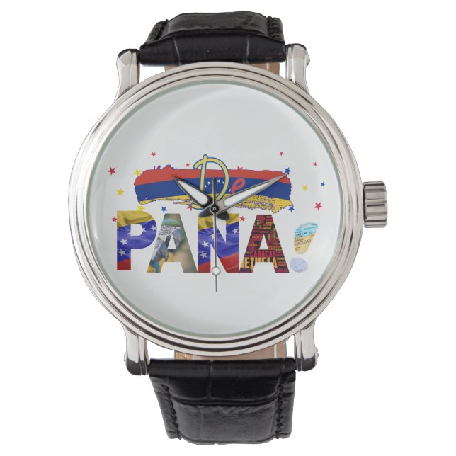 De Pana Venezuela Slang Venezuelan Culture Lovers Watch (Front)