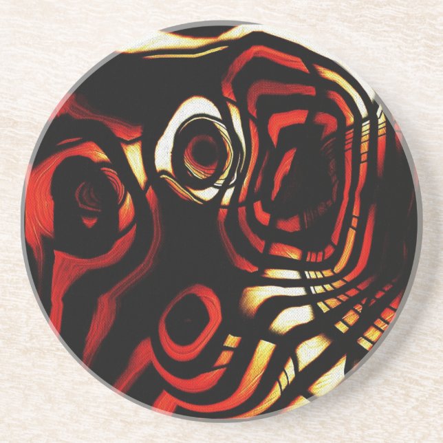 de-pression grunge sandstone coaster (Front)