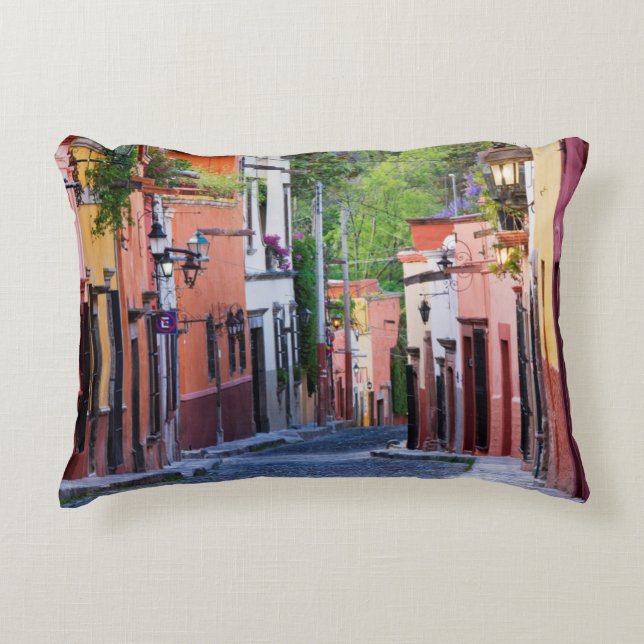 De Sollano Street, San Miguel De Allende Decorative Cushion (Front)