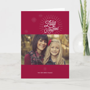 De sterren van Kerstmis Groet van de vakantie Holiday Card