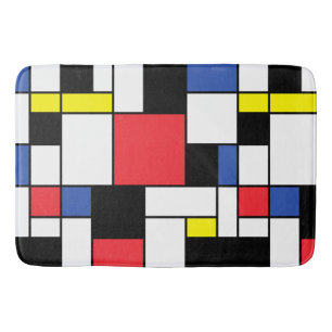De Stijl Neoplastic Art Bath Mat