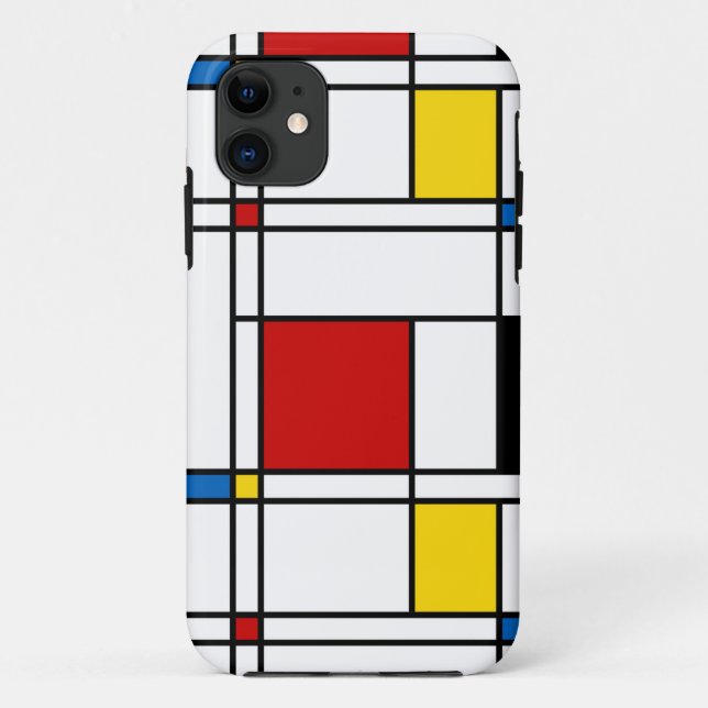 De Stijl Pattern Case-Mate iPhone Case (Back)