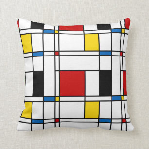 De Stijl Pattern Cushion