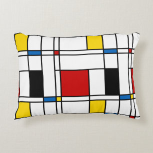 De Stijl Pattern Decorative Cushion
